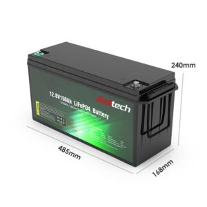 12.8V 150Ah Deep Cycle RV LiFePO4 Battery AT02