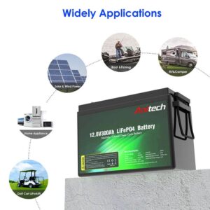 12V 400Ah Lifepo4 Lithium battery Bluetooth 5.12kwh For Solar AT11