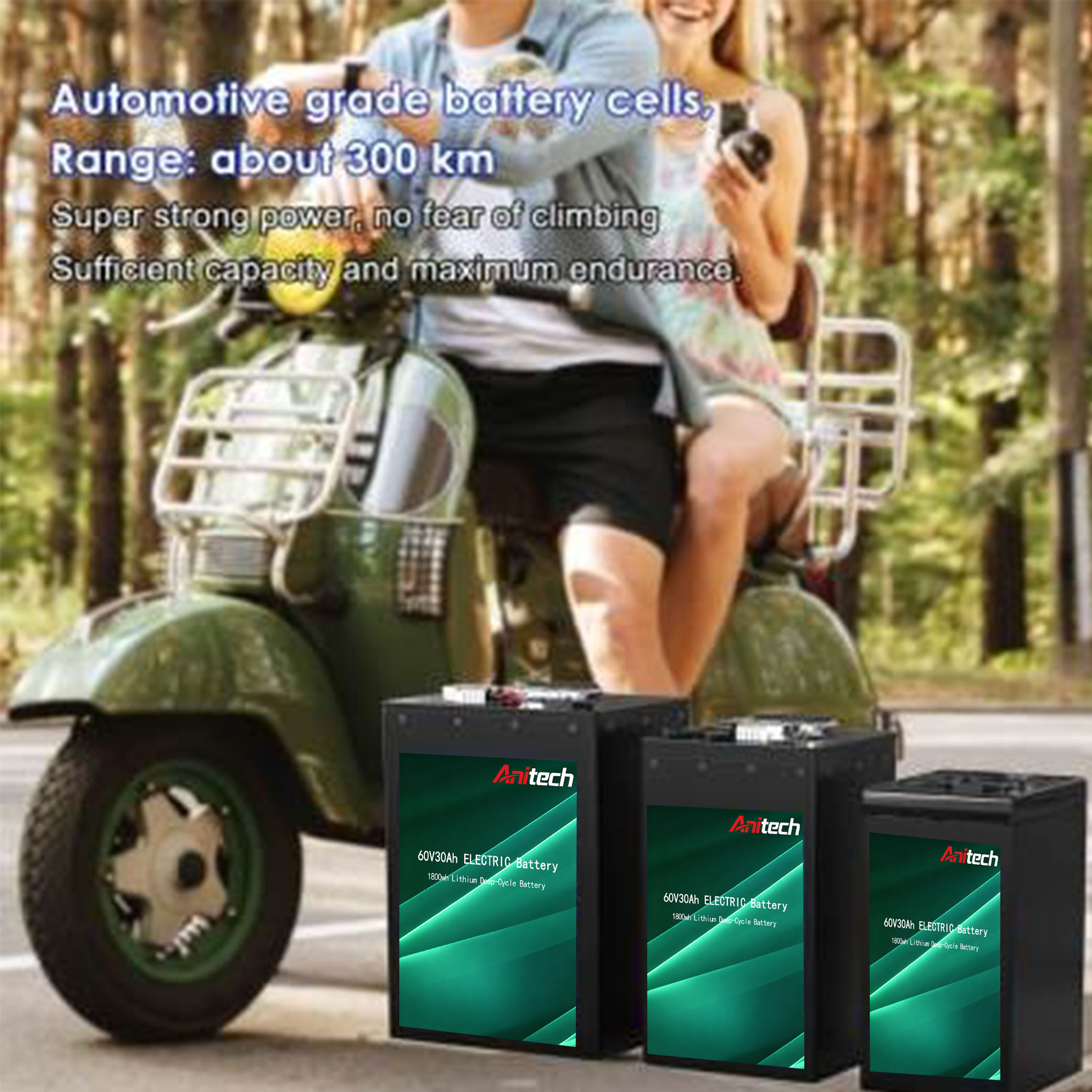 60V 30Ah Lithium Ion Battery For E Rickshaw 1800wh