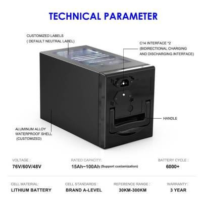 48V 30Ah Lithium Solar Battery For E Rickshaw 1440wh