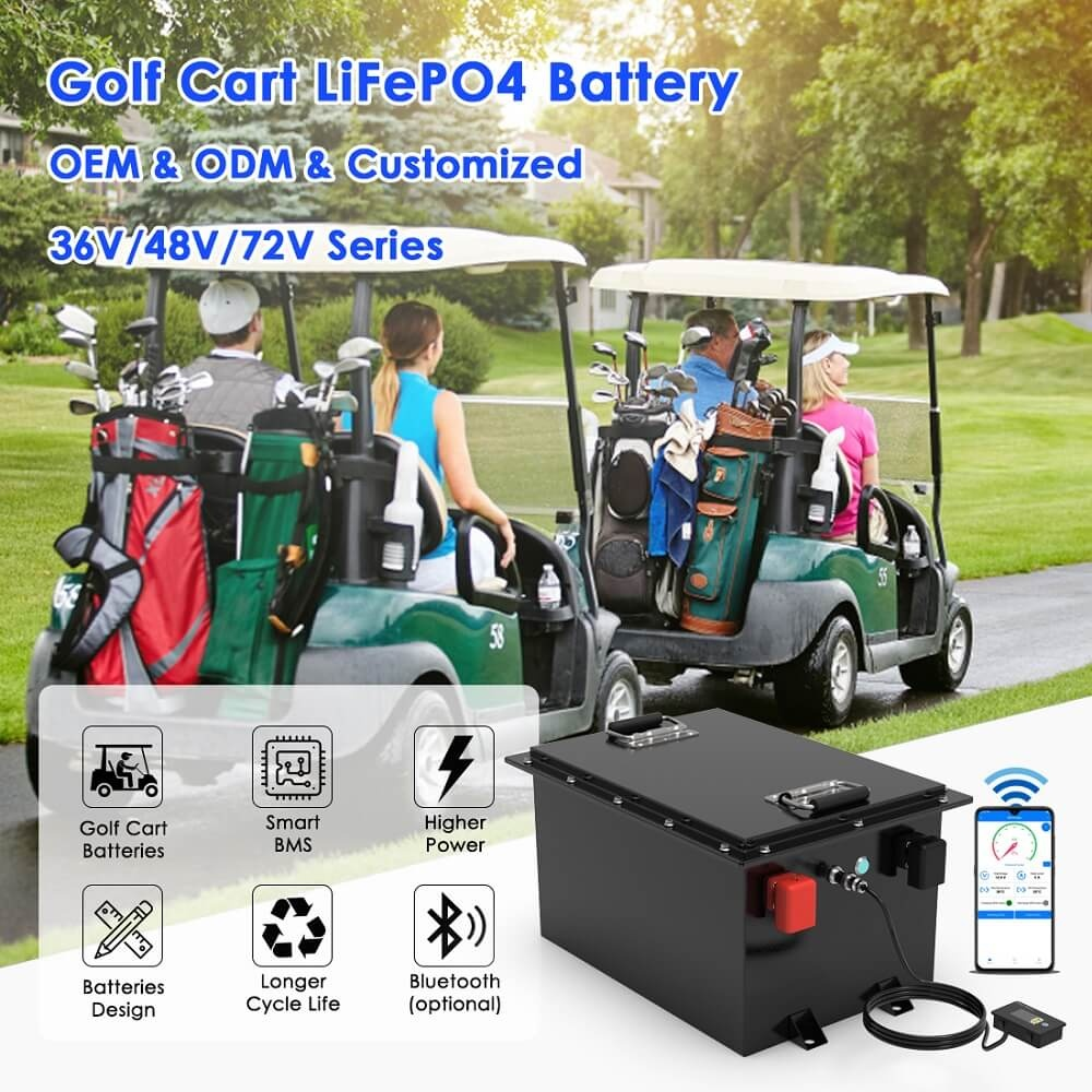 51.2V/48V 200AH LIFEPO4 GOLF CART BATTERY AT-G51200P