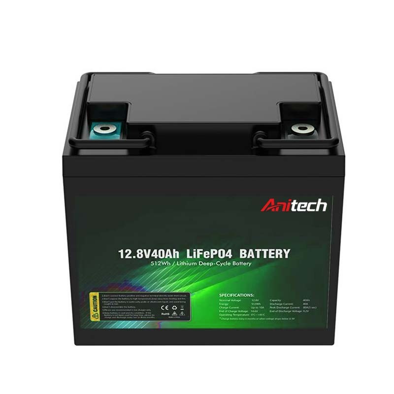 12.8V 40Ah LiFePO4 Battery Replace GEL AGM AT07